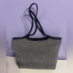 The Sak Black and Cream Tote Bag